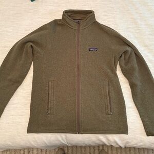 Patagonia Forest Green Zip-Up Fleece Better Sweater Jacket